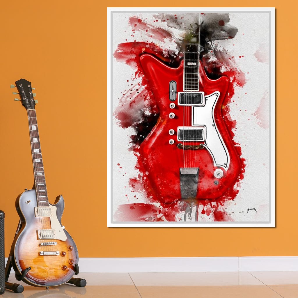 Jack White's Guitar Canvas Wall Art
