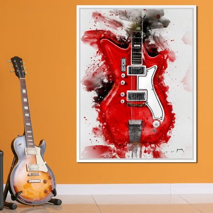 Jack White's Guitar Canvas Wall Art