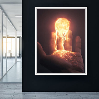Holding the Sun Canvas Wall Art