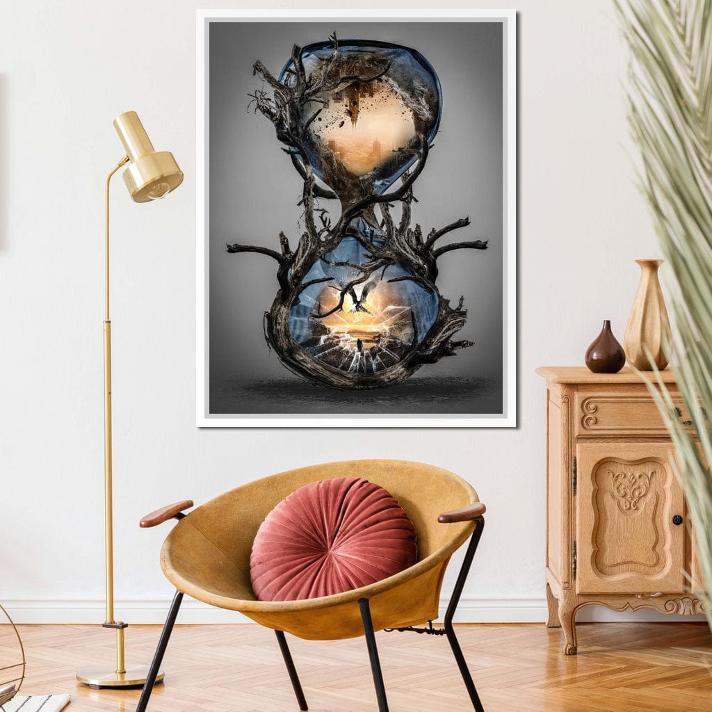 Hourglass Canvas Wall Art
