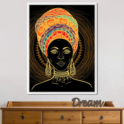 Colorful Turban Canvas Wall Art