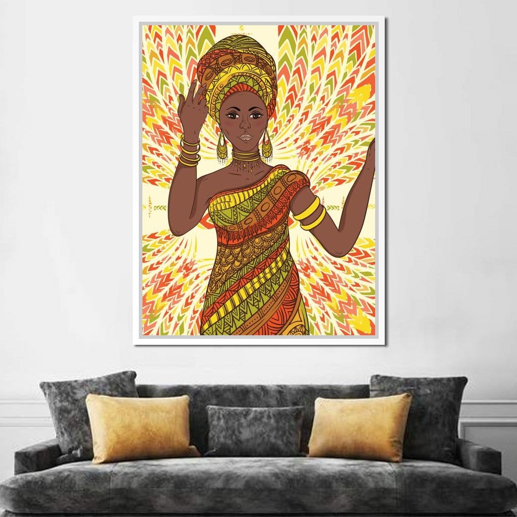 Beautiful Dancing Woman Canvas Wall Art