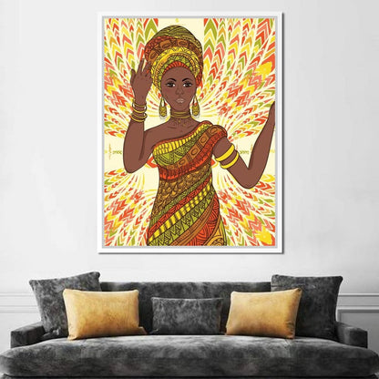 Beautiful Dancing Woman Canvas Wall Art