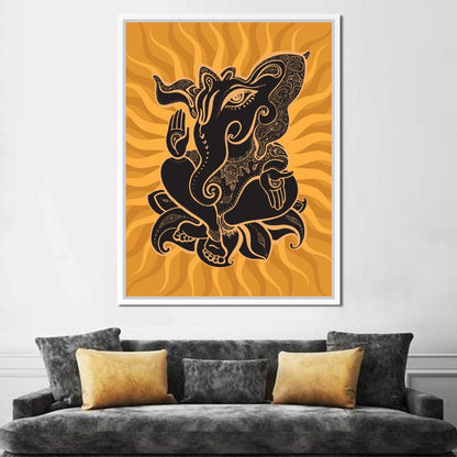 Ganesh Wisdom Canvas Wall Art