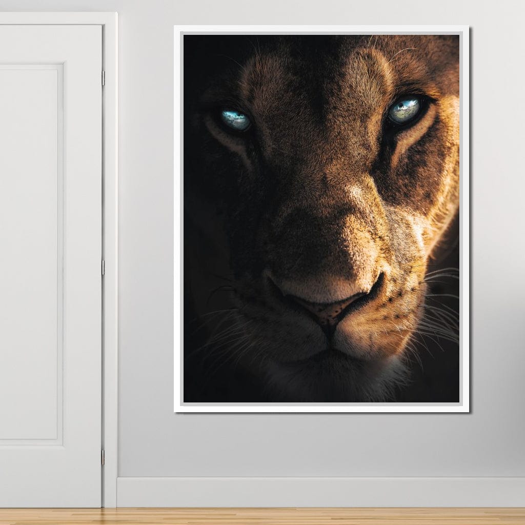 Lioness Eyes Canvas Wall Art
