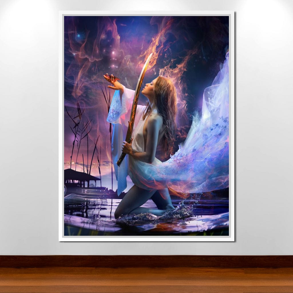 Fire Sword Canvas Wall Art