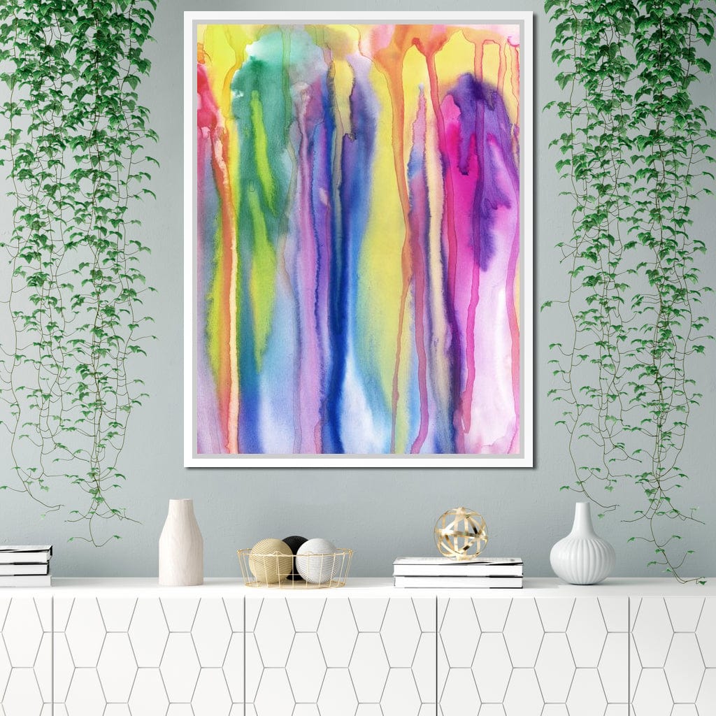 Watercolor Drip Canvas Wall Art