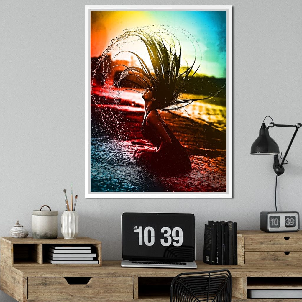 Neon Summer Days Canvas Wall Art