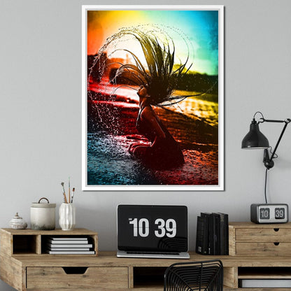 Neon Summer Days Canvas Wall Art