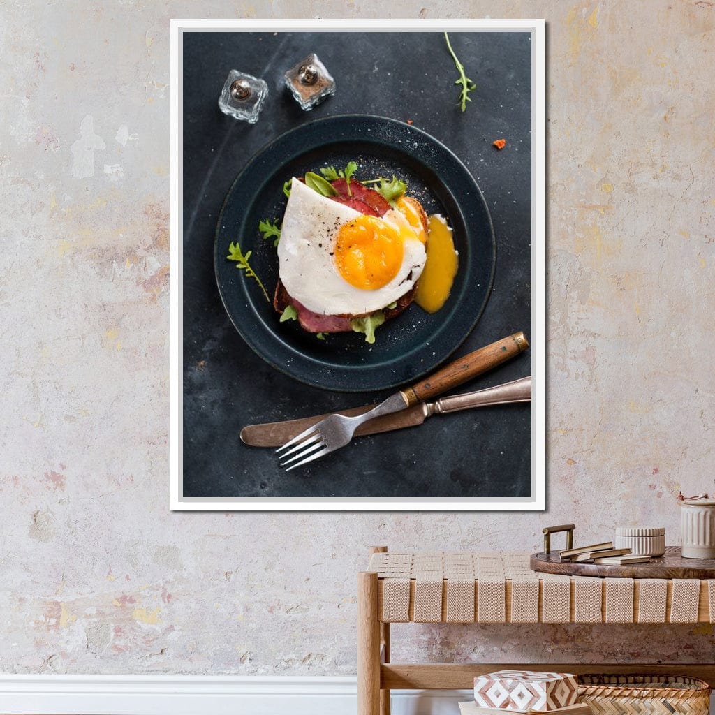 Breakfast Plate Canvas Wall Art