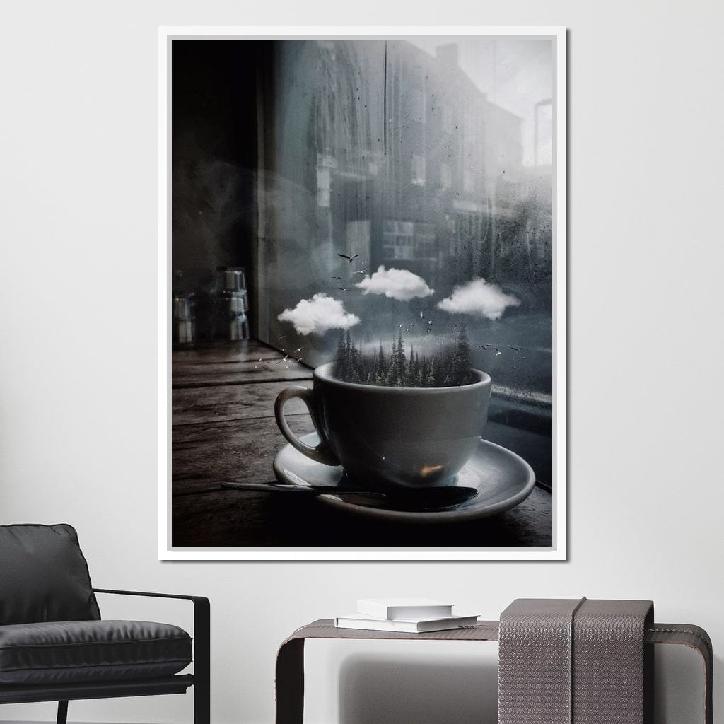 Cup Forest Canvas Wall Art