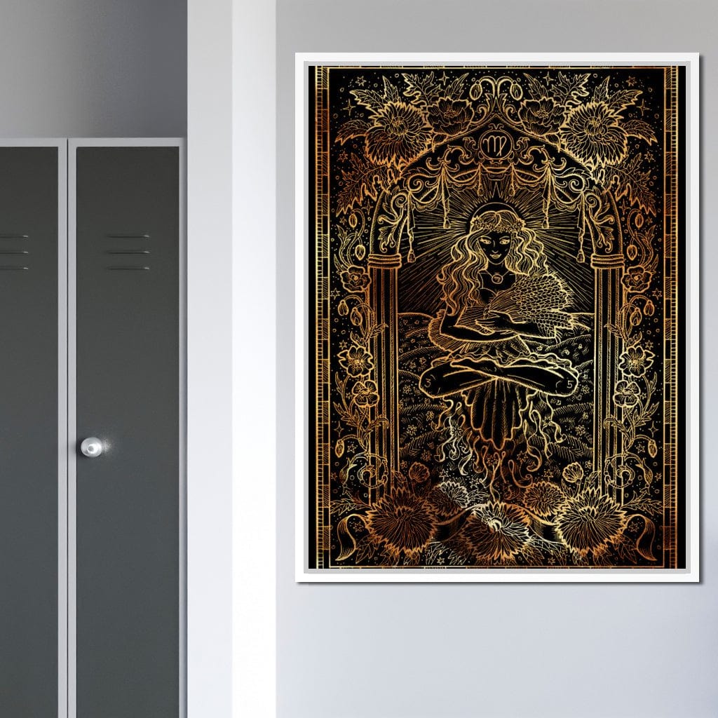 Zodiac sign Virgo Canvas Wall Art
