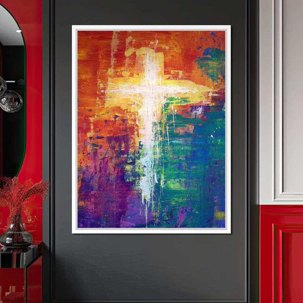 Abstract Cross Canvas Wall Art