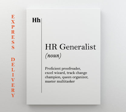 HR Generalist Canvas – Professional Office Art | Gallery Wrapped Canvas Print Gift