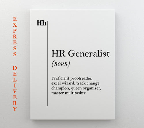 HR Generalist Canvas – Professional Office Art | Gallery Wrapped Canvas Print Gift