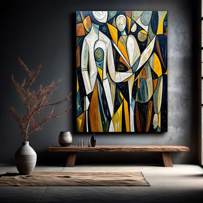 Abstract Human Connection Wall Art