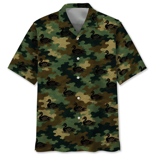 Duck Camouflage Millitary Hawaiian Shirt