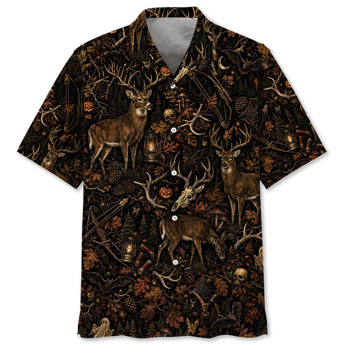 Deer Hunting Halloween Hawaiian Shirt