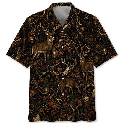 Deer Hunting Halloween Hawaiian Shirt
