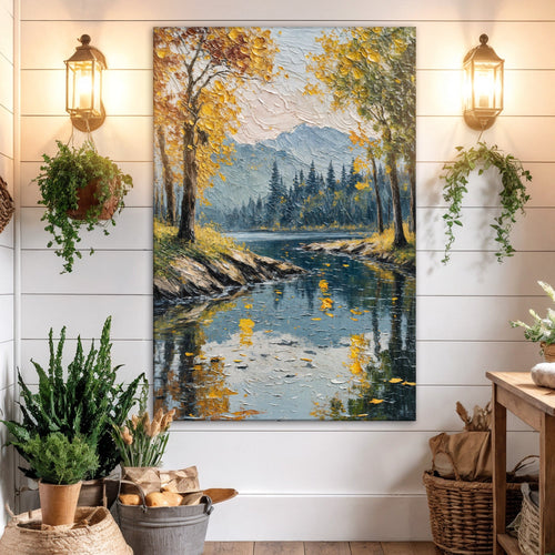 Whispers of Autumn Abstract Wall Art