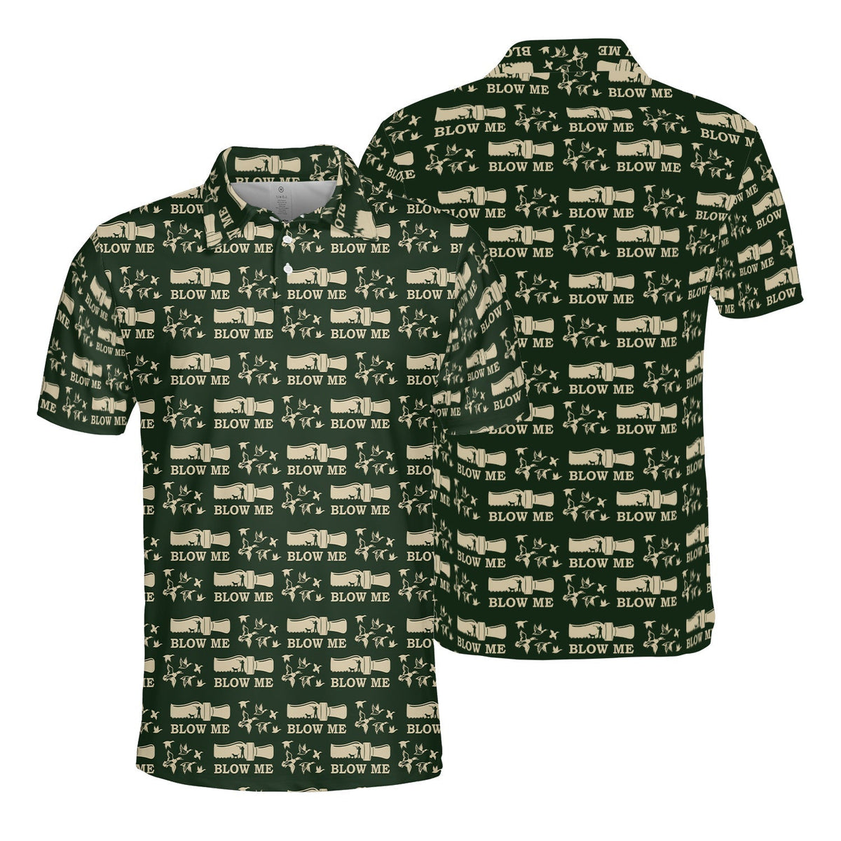 Duck Hunting Blow Me Polo For Men