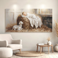 Peaceful Nativity Christmas Wall Art