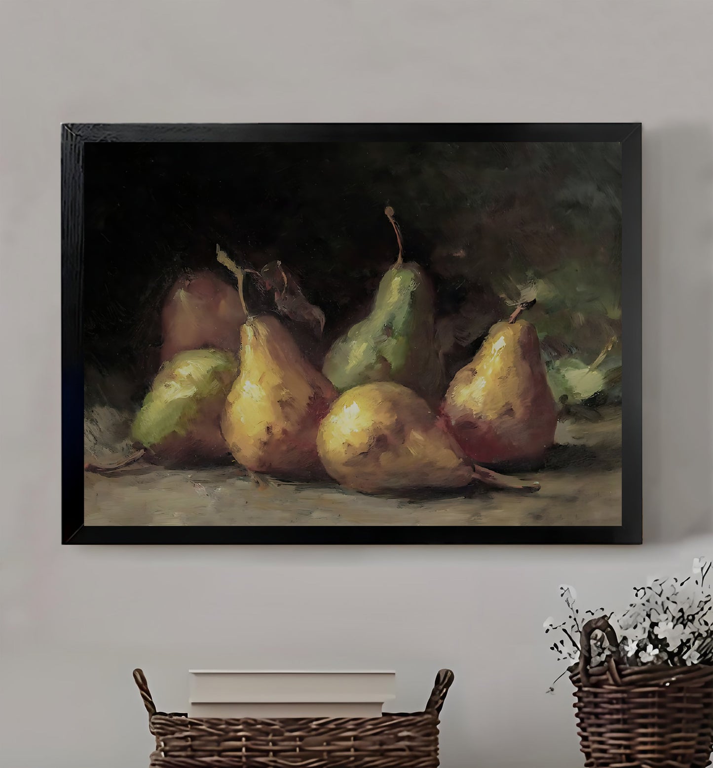 W420 Natural Wood Grain Canvas Decorative Painting – Abstract Art | Ideal for Living Rooms and Offices