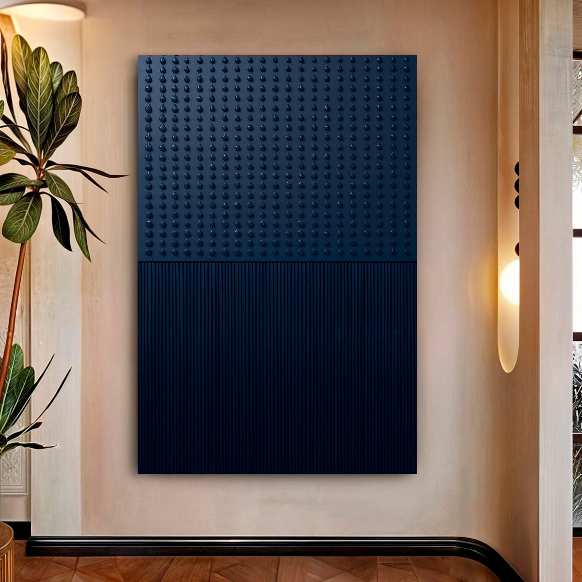 Blue Minimalist Abstract Wall Art