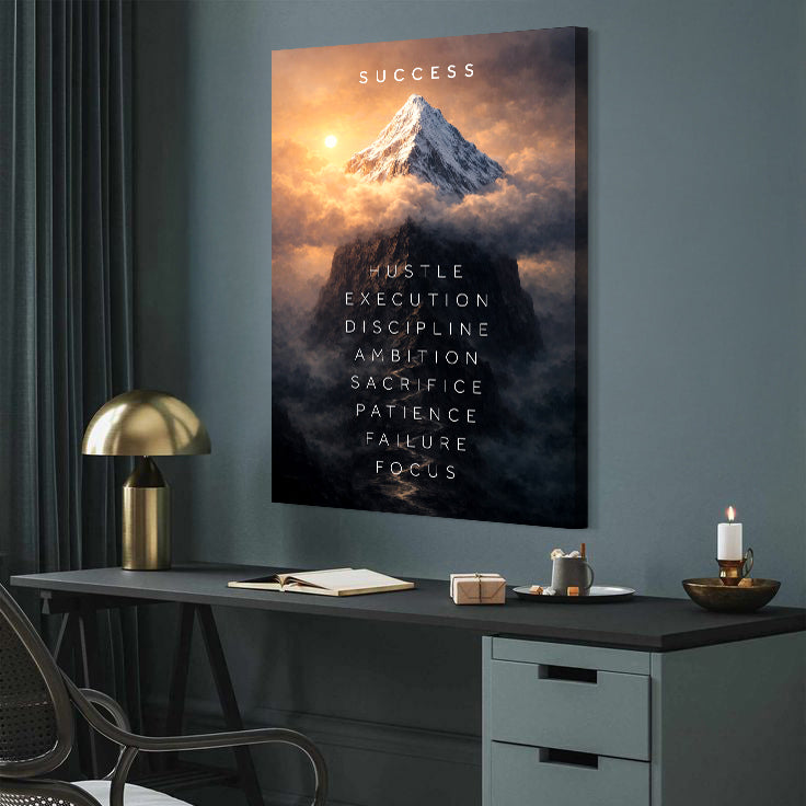 Success Peak Wall Sign