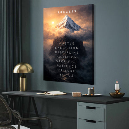 Success Peak Wall Sign