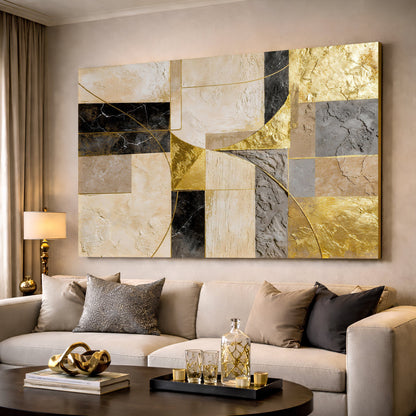 Golden Arc Symphony Wall Art