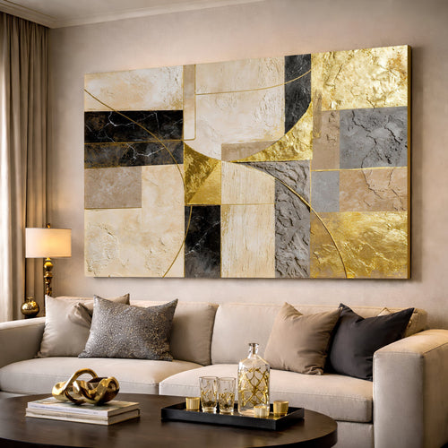Golden Arc Symphony Wall Art
