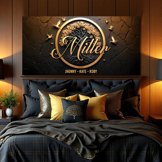 3D Celtic Tree Of Life Family Name Sign