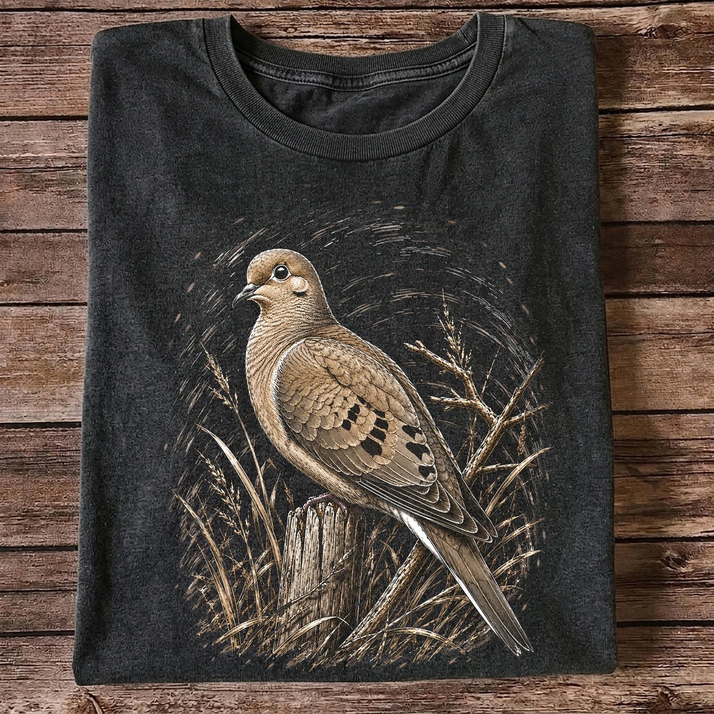 Mourning Dove T-Shirt, Vintage Birdwatcher Nature Tee