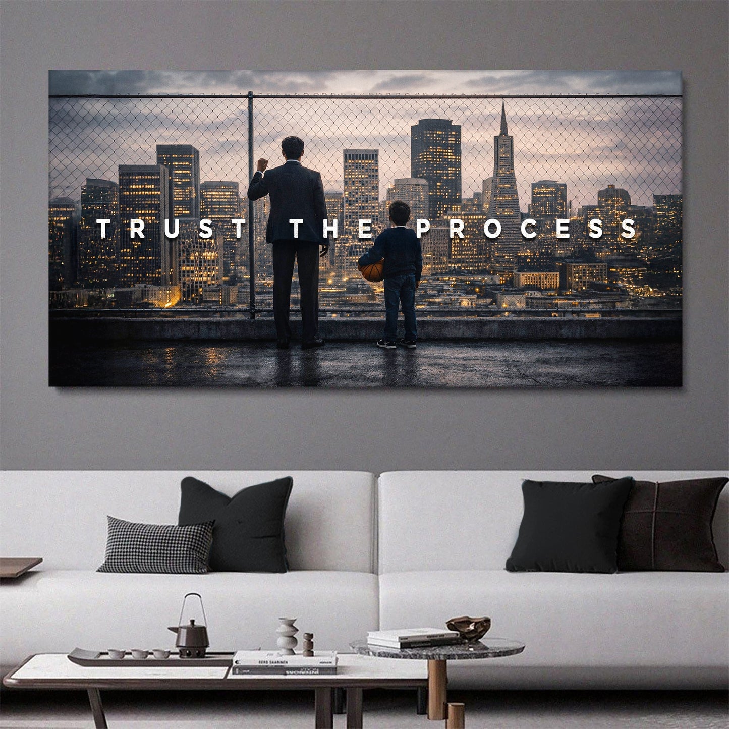 Trust The Process Motivational Wall Sign