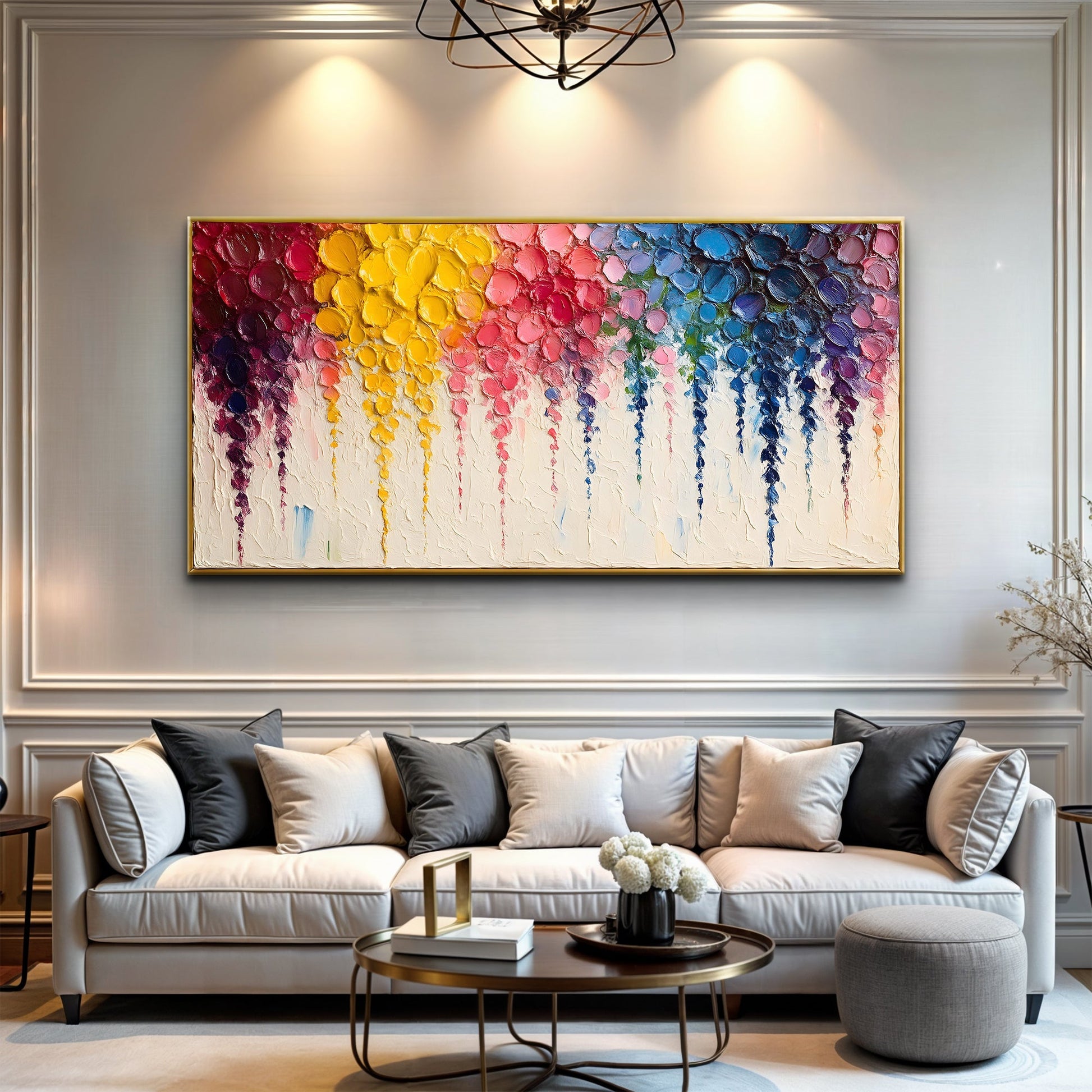 Rainbow Cascade Wall Art