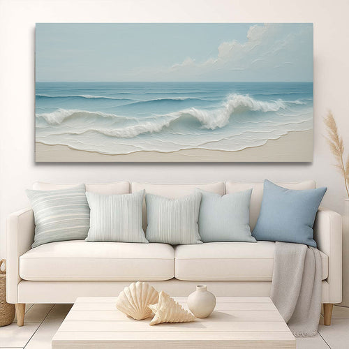 Serene Ocean Wave Coastal Wall Art VIII
