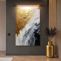 Warm Metallic Modern Wall Art