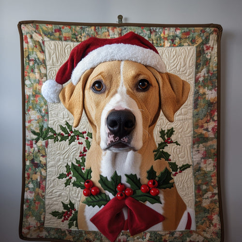 Christmas Paw Quilted Blanket - Throw (55" x 60")