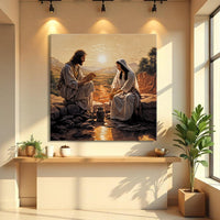Samaritan at the Well Faith Wall Art III