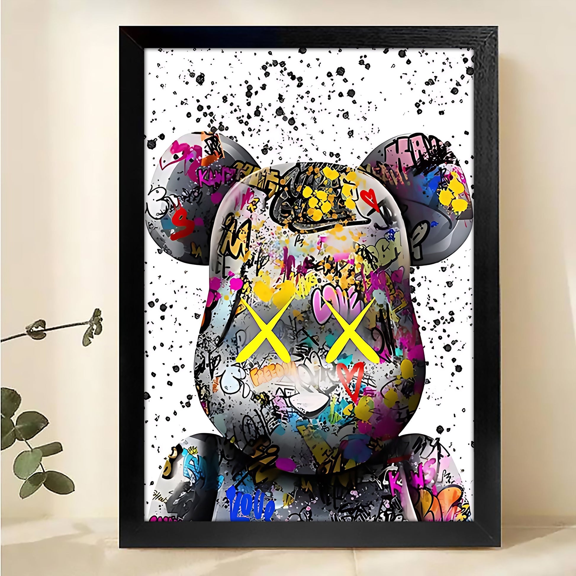 W208 Natural Wood Canvas – Abstract Art | Perfect for Living Room & Office