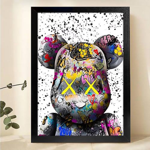W208 Natural Wood Canvas – Abstract Art | Perfect for Living Room & Office