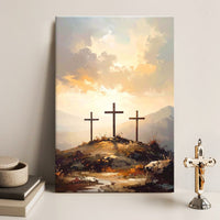 Three Crosses on Calvary Faith Wall Art