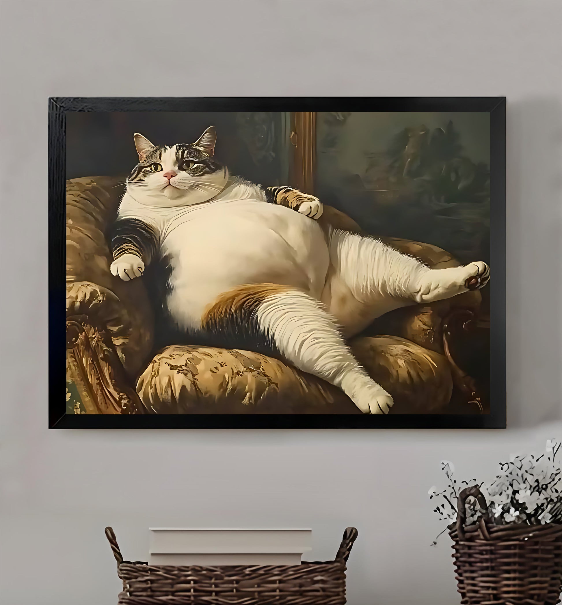 W353 Natural Wood Canvas – Abstract Art | Perfect for Living Room & Office