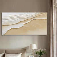 Neutral Ocean Waves Wall Art