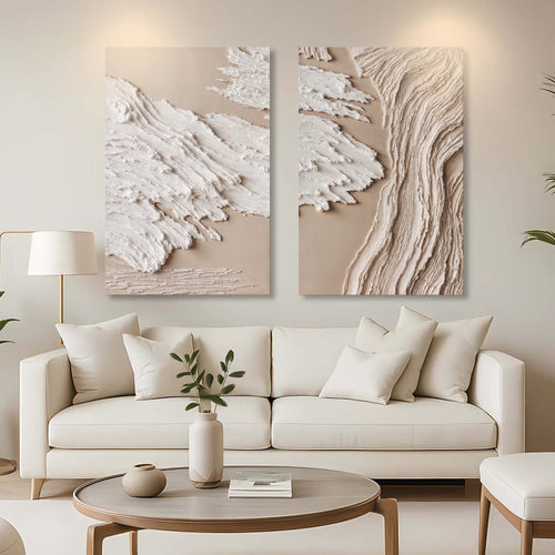 Mid Century Abstract Duo Wall Art
