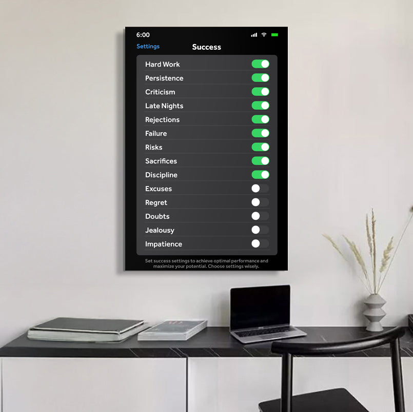 Setting For Success Wall Art