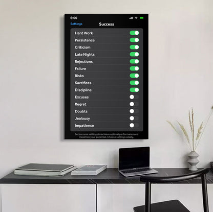 Setting For Success Wall Art