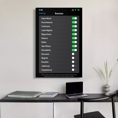 Setting For Success Wall Art