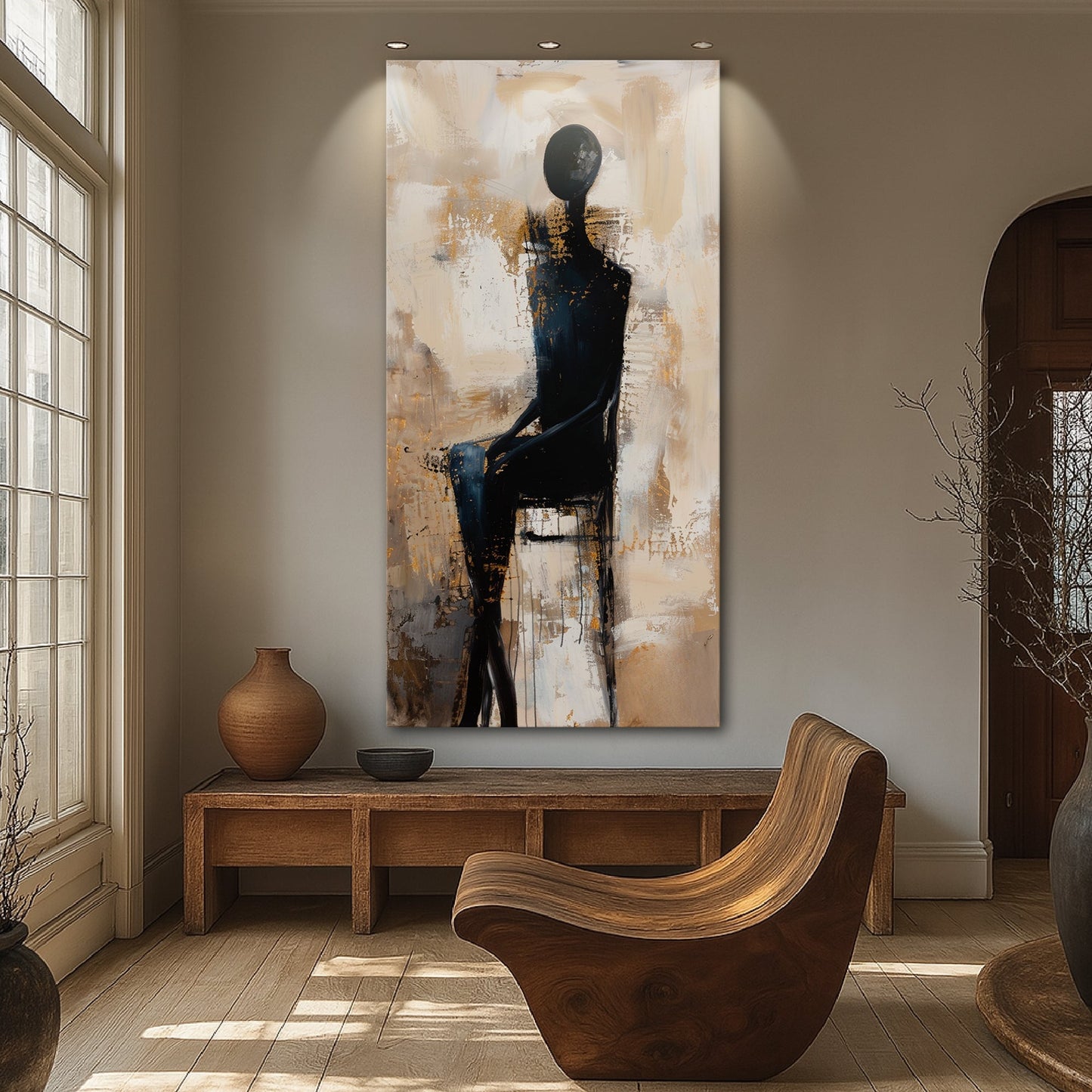 The Waiting Figure Abstract Wall Art